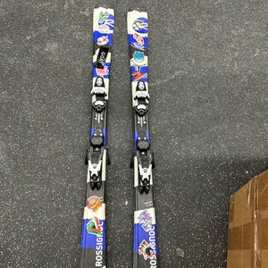 Used Rossignol SCAN Boys DH Ski/Binding Navy Blue 130 cm 11162-C000421714