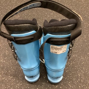 Used Lange COMP 60 TEAM Boys DH Ski Boot Carolina Blue 225 MP - J04.5 - W5.5 11162-S000421126