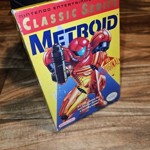 Metroid Classic Series Yellow Label Nintendo NES CIB Tested Video Game 1992