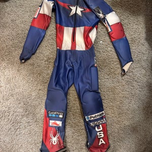 Padded Medium Spyder Us Ski Team Ski Suit FIS Legal