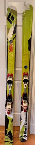 Unisex 2011 Powder 192 cm Black Diamond Zealot Skis With Bindings Max Din 12 (Used)