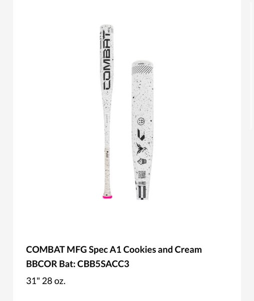 2025 Combat Spec A1 BBCOR Certified Bat (-3) Alloy 28 oz 31