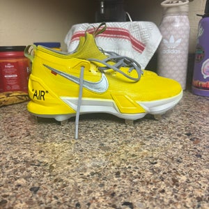 Yellow Men's Size M 9.0 (W 10.0) Nike Metal Force Zoom Trout 9 Elite (New)