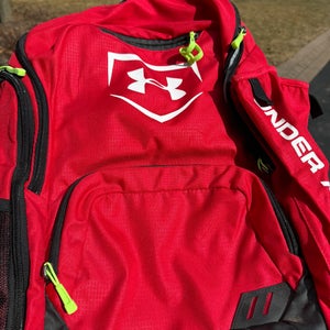 Red Adult Unisex Under Armour Backpack (New)