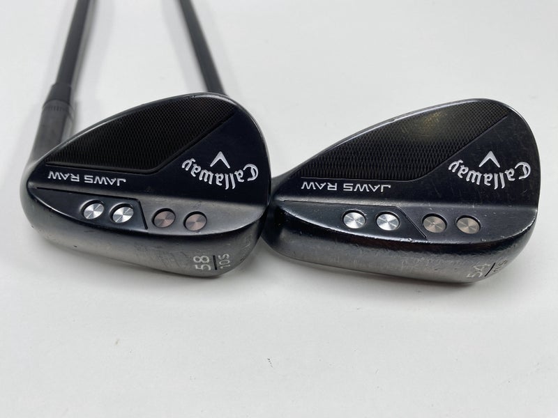 Callaway Jaws Raw Black Plasma Wedge Set 54* 10 | 58* 10 DG S400 Black Stiff RH