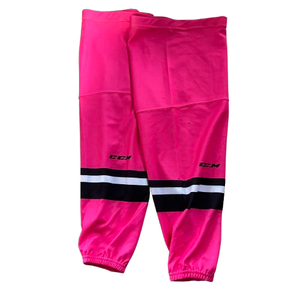 OHL - Used CCM Pro Stock Hockey Socks (Pink/White/Black)
