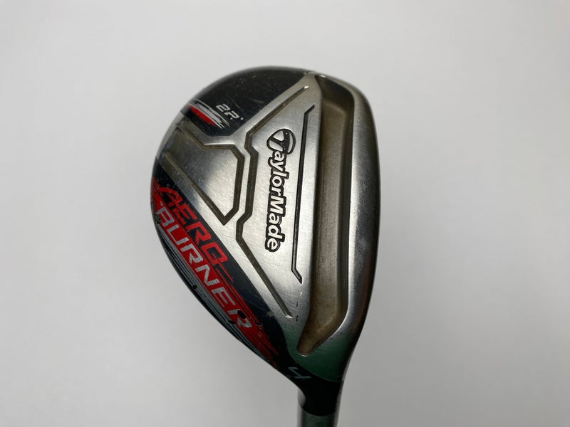 Taylormade Aeroburner Black 4 Hybrid 22* REAX 60g Regular Graphite Mens RH