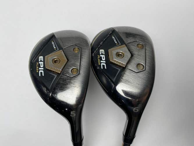 Callaway EPIC Flash Star 5 & 6 Hybrid Set 25* 28* ATTAS Speed Series Ladies RH