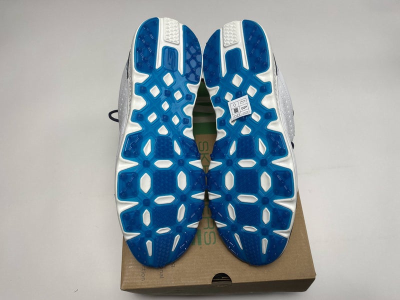 Skechers Go Golf Elite Tour SL Golf Shoes White Blue Men's SZ 8 (214004)