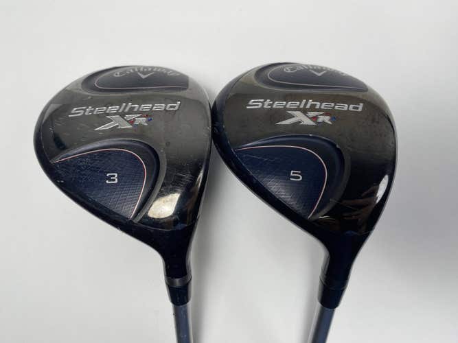Callaway Steelhead XR 3 & 5 Fairway Wood Set 15* 18* Tensei Blue Senior Mens RH