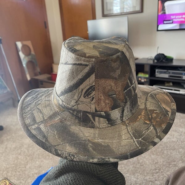 Vintage Buckmasters Camouflage Western Cowboy Rancher Hat Cap RARE Size Medium