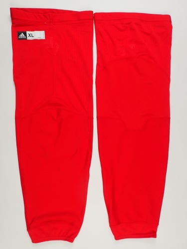 Adidas Pro Stock Hockey Practice Socks Red Men’s NEW!!