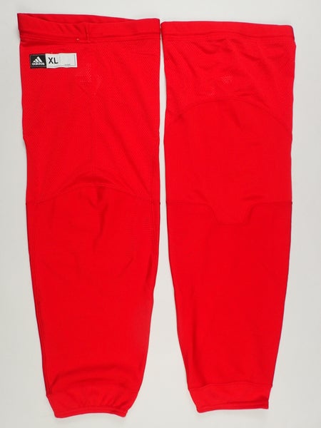 Adidas Pro Stock Hockey Practice Socks Red Men’s NEW!!