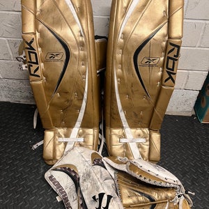 RBK Goalie Pads 34+1 Gold