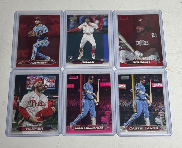 6 Card 2024 Stadium Club Phillies lot