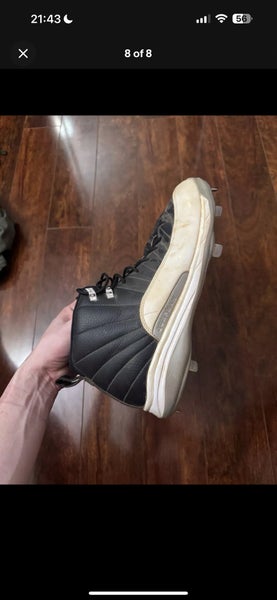 Black Men's Size 13.0 (W 14.0) Adult Jordan High Top Metal (Used)