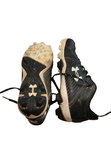Used Under Armour BASEBALL CLEATS BLACK BB/SB Cleats Black Junior 04.5 11884-S000042648
