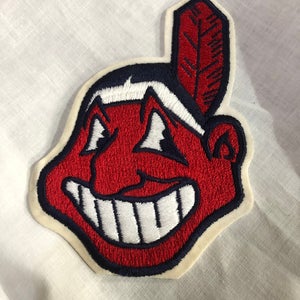 Vintage 90s Cleveland Indians Baseball Jersey Patch Iron Sew On