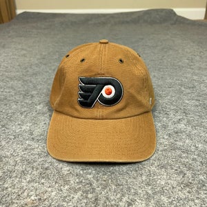 Philadelphia Flyers Mens Hat Strapback Brown Carhartt Canvas Hockey Cap NHL Logo