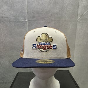 NWS Texas Rangers Golden Stone New Era 59fifty 7 3/8 MLB