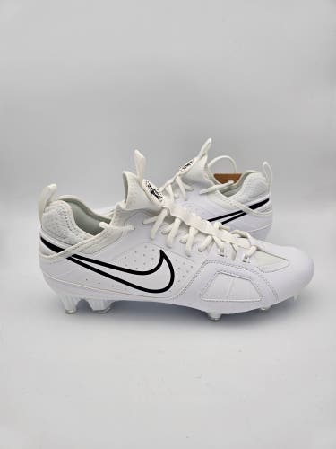 Nike Huarache 9 Varsity LAX 'White Black' LaCrosse Cleats Mens Size 10