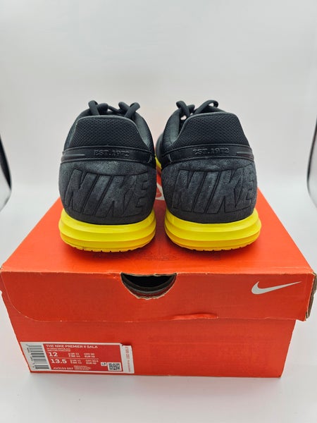Nike Premier 2 Sala IC 'Dark Smoke Grey Yellow Strike' Soccer Shoes Men's Size 12