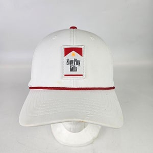 U Suck At Golf Slow Play Kills Mesh Snapback Trucker Patch Hat Cap White
