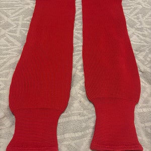 Knit Ice Hockey Socks Adult 28” Red Brand New
