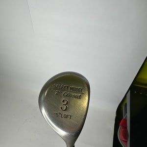 Used Select Model 2 Degree Closed 3 Wood Stiff Flex Steel Shaft Fairway Woods 11850-s000010558