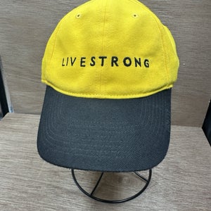 Nike Livestrong Legacy91 Hat Fitted Dri-Fit Baseball Cap Black Swoosh Yellow