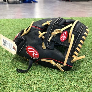 Black Rawlings Highlight Series Right Hand Throw Infield Baseball Glove 10.5" (Used)