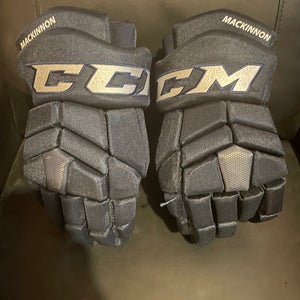 Colorado Avalanche Navy Pro Stock CCM HGTK Gloves 14” Nathan MacKinnon Digital Palms