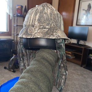 Vintage Original Jones Camo Net Hat Size Medium Made In USA - Water Repellant