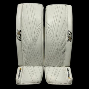 Used Brians Subzero Pro 3 Goalie Leg Pads Senior White 35" 11680-s000414672