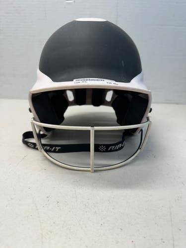 Used RIP-IT PRO VISION Batting Helmet w/Mask Black And White M/L 11835-S000186137