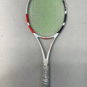 Used Babolat PURE STRIKE 16/19 Adult Tennis Racquet White 4 1/2" 11835-S000188081