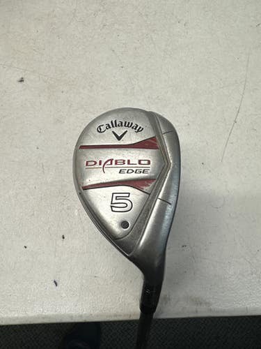 Used Callaway DIABLO EDGE Womens Hybrid Club RH Silver 5 Hybrid 11835-S000189235