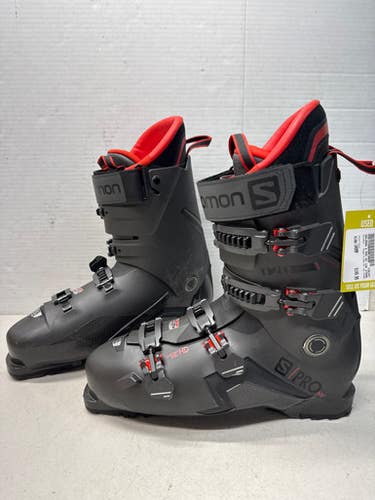 Used Salomon S Pro HV 120 375MM Mens Downhill Ski Boots 340 MP M16 - Black/Grey/Red 11835-S000188273