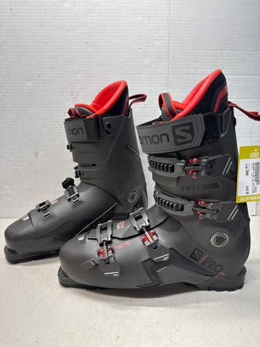 Used Salomon S Pro Hv 120 375mm Mens Downhill Ski Boots 340 Mp M16 - Black Grey Red 11835-s000188273