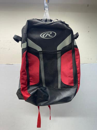 Used Rawlings Bat Backpack Bb Sb Player Backpack Black And Red 11835-s000185906