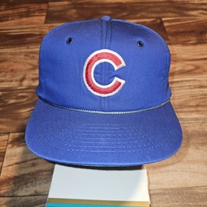 Vintage Chicago Cubs MLB Sports Twill Plain Logo Budweiser Signed Hat Snapback