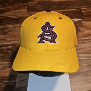 Arizona State Sun Devils Colosseum Fitted 7 1/2 Maroon Gold ASU Logo Fitted Hat