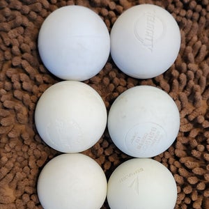 6 Pack Lacrosse Balls (White)