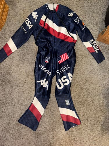 2023 US Ski Team World Cup Kappa Ski Suit FIS Legal Large