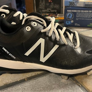 Black Men's Size M 7.0 (W 8.0) Youth New Balance Low Top Metal (New)