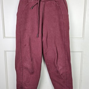 Lululemon Scuba High-Rise Jogger Size: 0 Smoky Red Fleece Athletic Cozy Casual