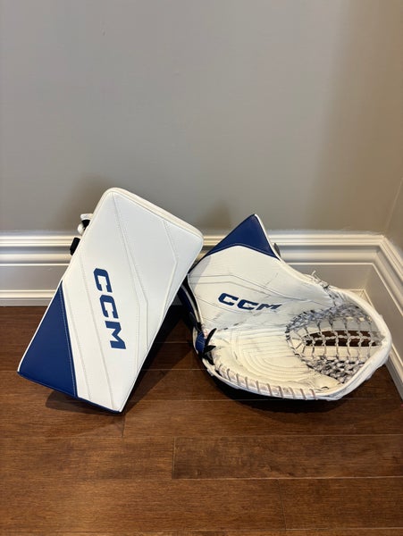 Pro Stock CCM EFlex 6 Pro Goalie Glove & Blocker Set Pro Palm 580 Hildeby