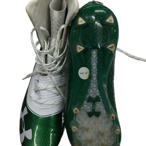 Used Under Armour HIGHLIGHT Adult FB Cleats White Senior 9 11613-S000147449