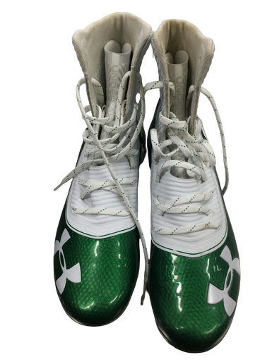 Used Under Armour HIGHLIGHT Adult FB Cleats White Senior 9 11613-S000147449