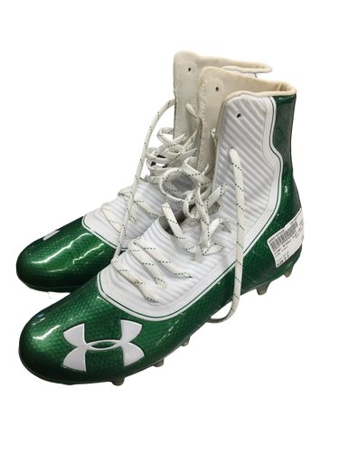 Used Under Armour HIGHLIGHT Adult FB Cleats White Senior 9 11613-S000147449